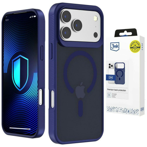 Etui 3MK Smoke MagCase für Apple iPhone 17 Pro Max blau