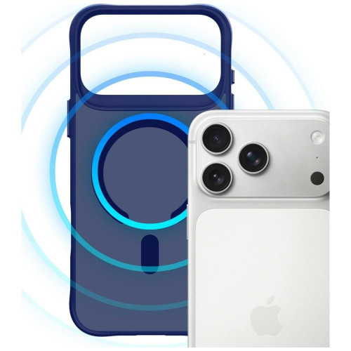 Etui 3MK Smoke MagCase do Apple iPhone 17 Pro niebieski