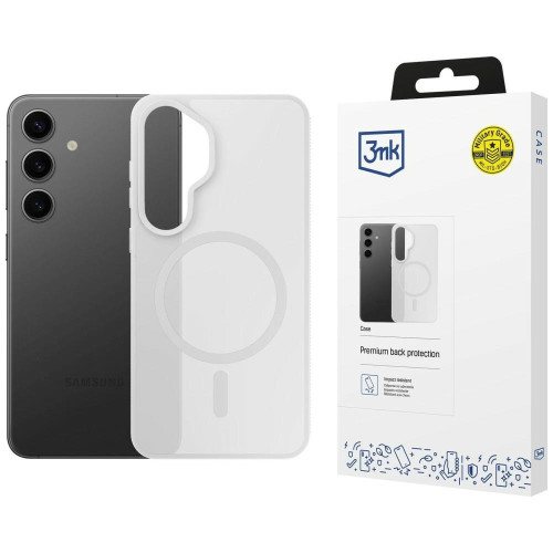 Etui 3MK Smoke MagCase für Samsung Galaxy S25 weiß