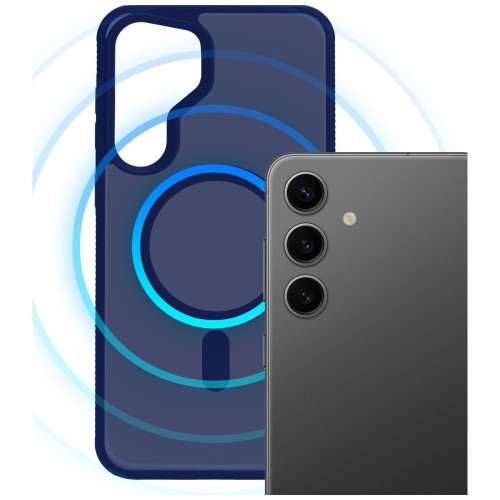 3MK Smoke MagCase case for Samsung Galaxy S25 blue