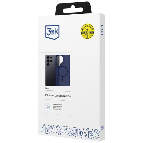 Etui 3MK Smoke MagCase do Samsung Galaxy S25 Ultra niebieski