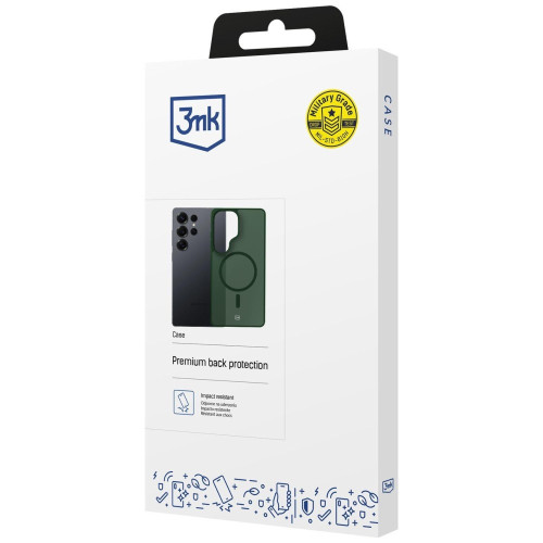 Etui 3MK Smoke MagCase do Samsung Galaxy S25 Ultra zielony