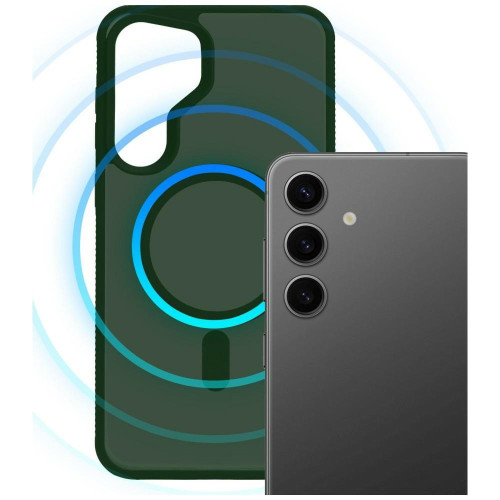 3MK Smoke MagCase for Samsung Galaxy S25 green