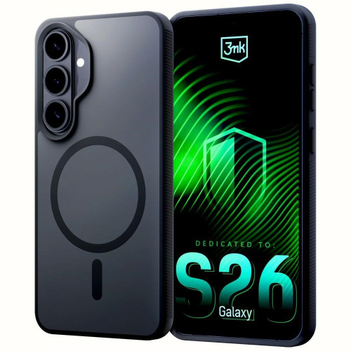 Etui 3MK Smoke MagCase do Samsung Galaxy S26 czarny