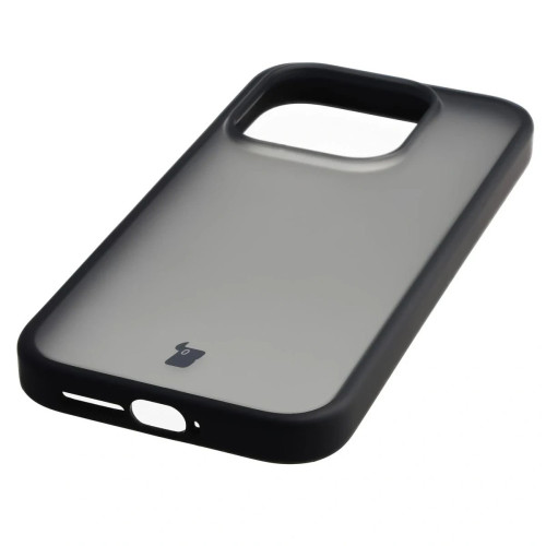 Etui + szkło hartowane Bizon Angelo Pack do Xiaomi 17, przydymione z czarną ramką