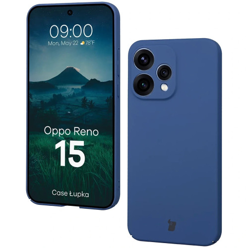 Etui Bizon Case Łupka do Oppo Reno 15, niebieskie
