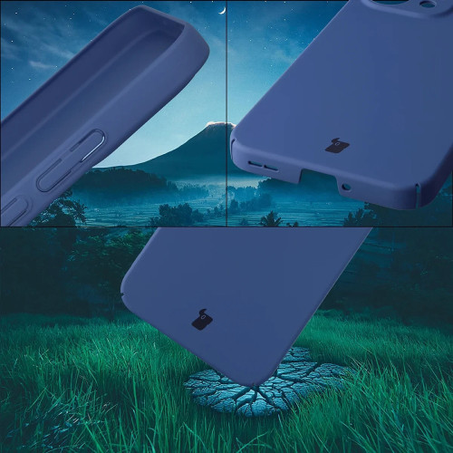 Etui Bizon Case Łupka do Oppo Reno 15, niebieskie