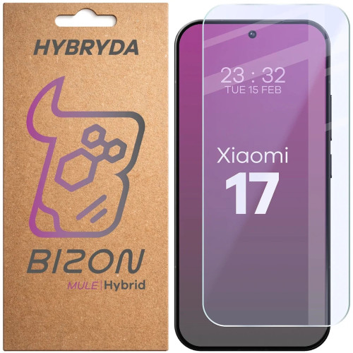 Elastyczne szkło hybrydowe Bizon Hybrid Mule do Xiaomi 17