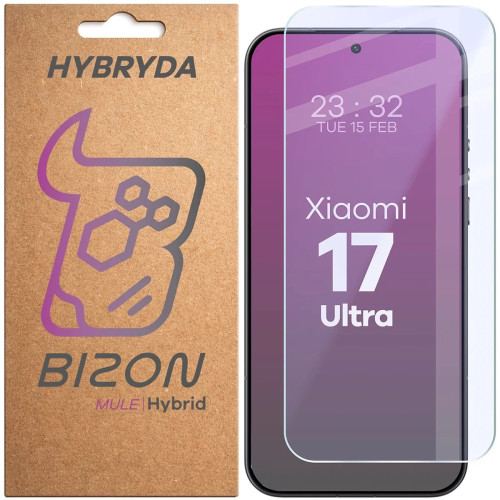 Elastyczne szkło hybrydowe Bizon Hybrid Mule do Xiaomi 17 Ultra