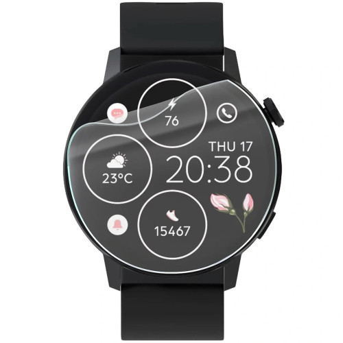 Folia ochronna na ekran zegarka Bizon Watch Film HydroFlex do Forever Forevive 4, 3 sztuki