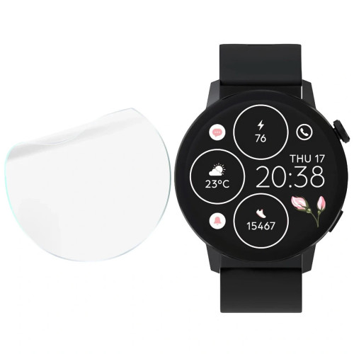 Folia ochronna na ekran zegarka Bizon Watch Film HydroFlex do Forever Forevive 4, 3 sztuki