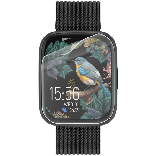 Folia ochronna na ekran zegarka Bizon Watch Film HydroFlex do Forever ForeVigo 4, 3 sztuki