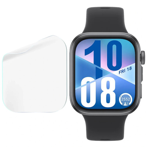 Folia ochronna na ekran zegarka Bizon Watch Film HydroFlex do Huawei Watch Fit 4, 3 sztuki