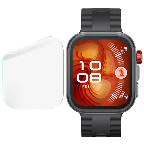 Folia ochronna na ekran zegarka Bizon Watch Film HydroFlex do Huawei Watch Fit 4 Pro, 3 sztuki