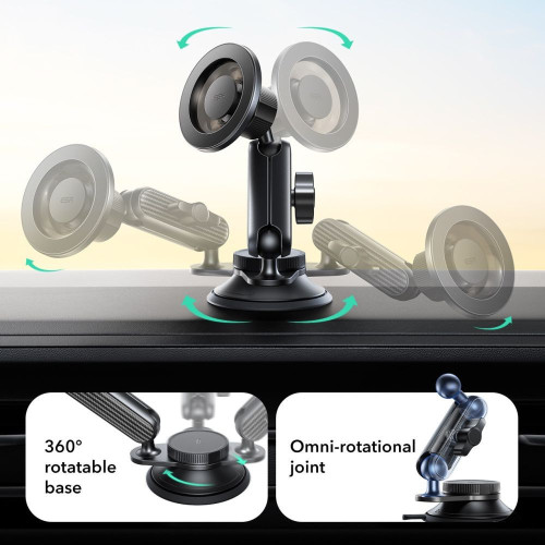 Esr Omnilock Magnetic Magsafe Dashboard Car Mount Black