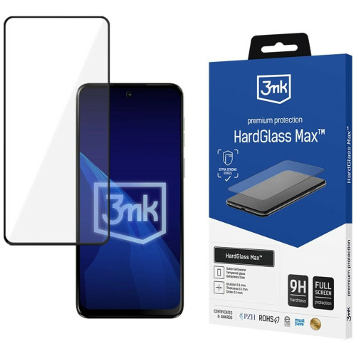 Szkło hartowane 3MK HardGlass Max do     Motorola Moto G55 5G czarny