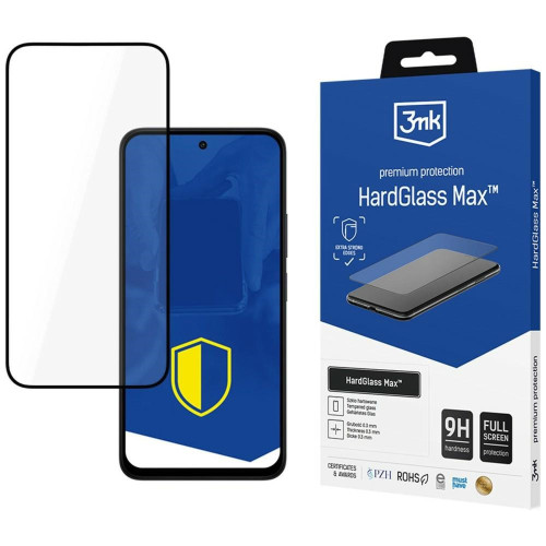 Tempered glass 3MK HardGlass Max for Redmi 15 5G black