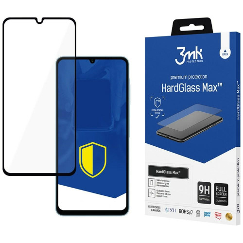 Szkło hartowane 3MK HardGlass Max do     Samsung Galaxy A06 czarny