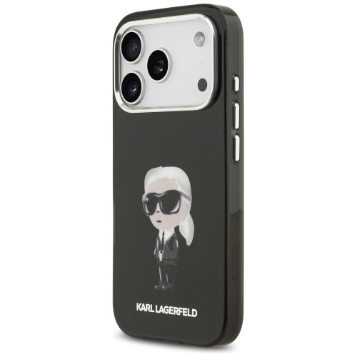 Karl Lagerfeld IML Aquarelle Karl & Logo MagSafe tok iPhone 17 Pro fekete
