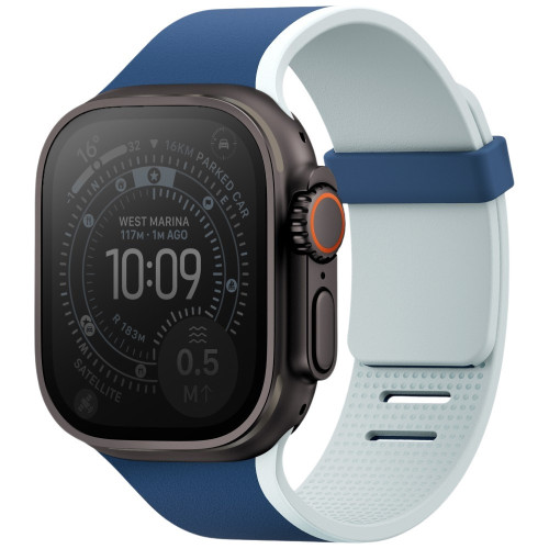 UNIQ Revix IV Premium szíj az Apple Watch Ultra 4-hez sötétkék színben