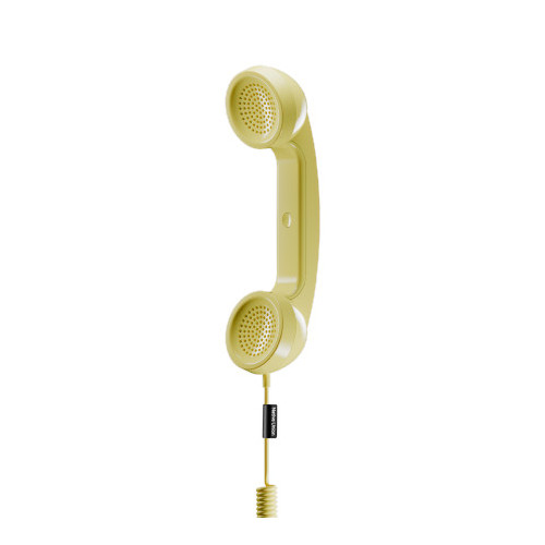 Native Union Pop Phone - căști telefon USB-C cu funcția de primire și terminare a apelurilor (lămâie)