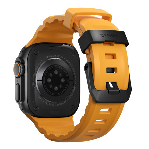 NOMAD Rocky Point Band - pasek do Apple Watch 46mm/49mm z FKM oraz tytanu (sol, black hardware)