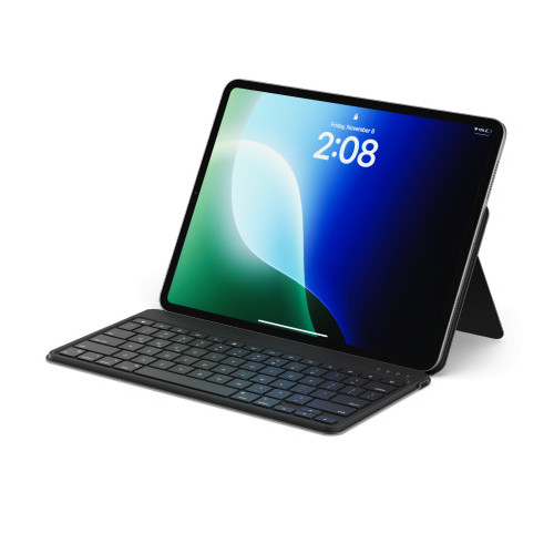 Satechi OntheGo Keyboard - wireless keyboard for three devices with smartphone/tablet stand (black)