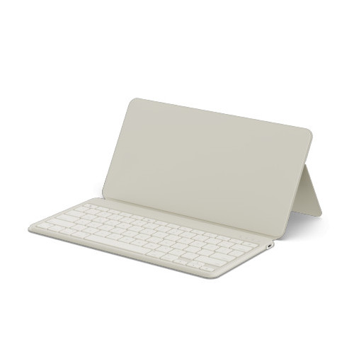 Satechi OntheGo Keyboard - wireless keyboard for three devices with smartphone/tablet stand (sand)