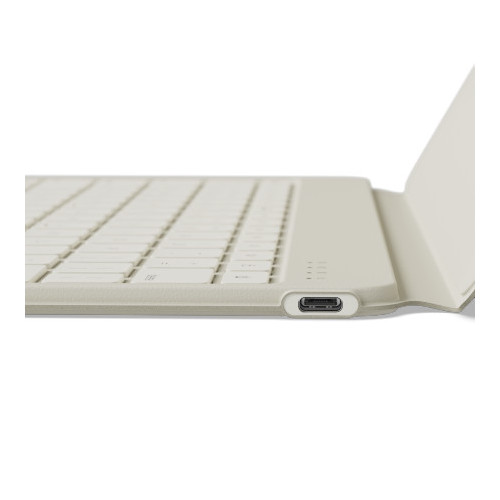 Satechi OntheGo Keyboard - wireless keyboard for three devices with smartphone/tablet stand (sand)