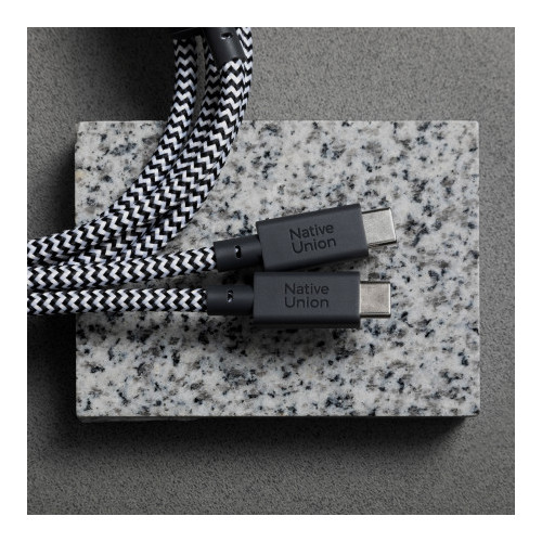 Native Union Belt Cable 2in1 - USB-C Kabel - 2x USB-C, 2 m 140W (zebra)