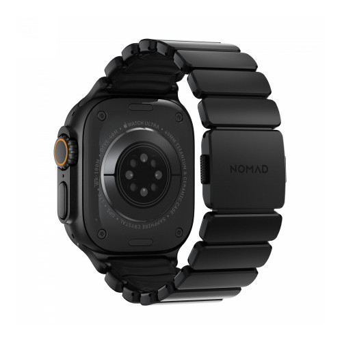 NOMAD Stratos Band - tytanowa bransoleta do Apple Watch 49mm z FKM (black titanium, black FKM)