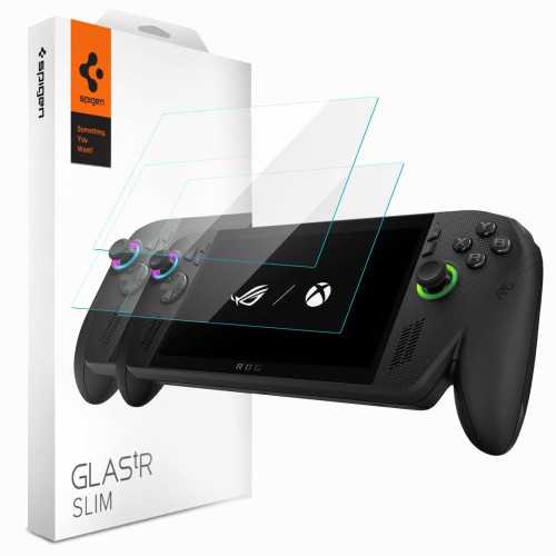 Härt Glas Spigen Glas.tR Slim 2-Pack ROG Ally / Ally X 2023-2025 / MSI Claw 7 Ai+ Clear