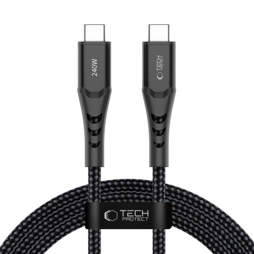 Tech-protect Ub11t Ultraboost Type-c Cable Pd 240w / Qc3.0 200cm Black