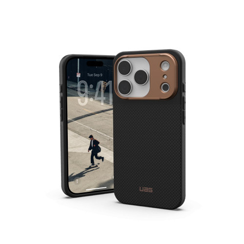 UAG Fibr Armr MagSafe - etui do iPhone 17 Pro kompatybilne z MagSafe (kevlar graphite / bronze)