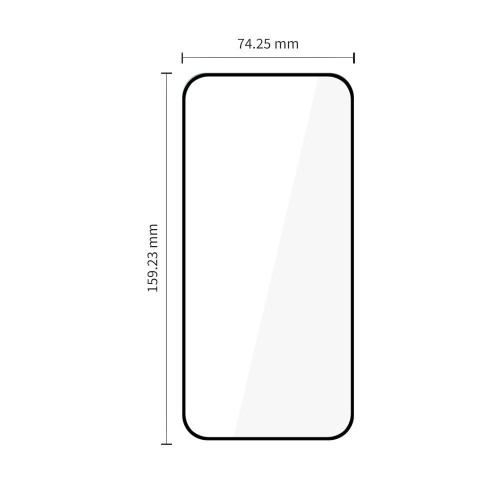 Edzett üveg Tech-protect Glass Fit+ 2-csomag Motorola Moto G67 / G77 Fekete
