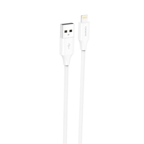 FONENG kabel X63 Lightning 2.1A 1M Biały
