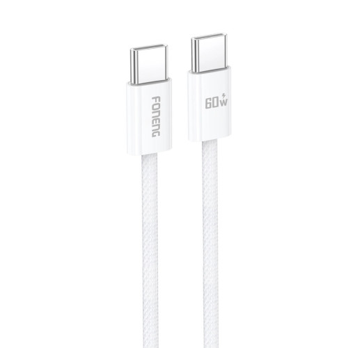 FONENG kabel X110 USB-C - USB-C PD 60W 1.2M Biały
