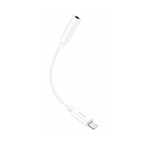 FONENG adapter BM20 Lightning - JACK 3.5MM 0.1M Biały