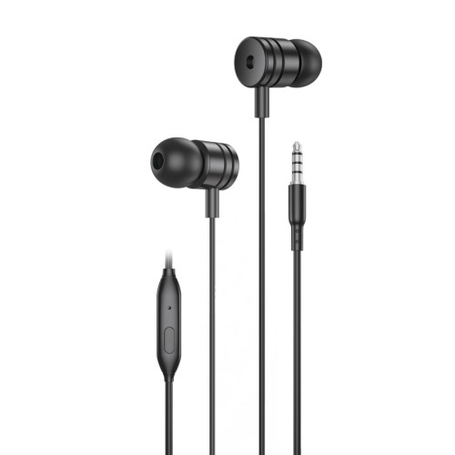FONENG słuchawki przewodowe EP200 JACK 3.5MM z mikrofonem 1.2M Czarny