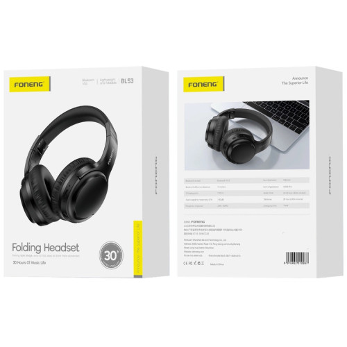 FONENG wireless over-ear headphones BL53 Black