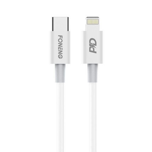 FONENG Kabel X31 USB-C - Lightning PD 20W 2M Weiß