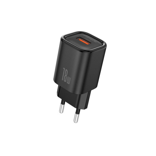 FONENG charger EU68 18W 1xUSB QC3.0 + USB-C cable Black