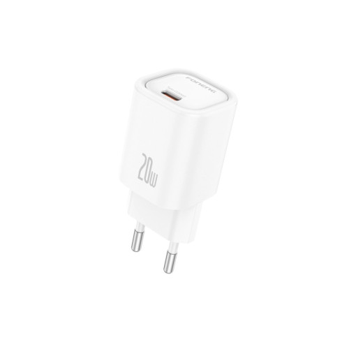 FONENG charger EU69 PD 20W 1xUSB-C + USB-C cable - White