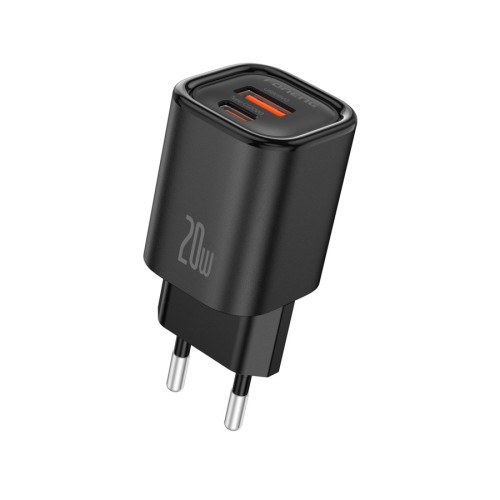 FONENG charger EU70 PD 20W 1xUSB-C + 1xUSB QC3.0 Black