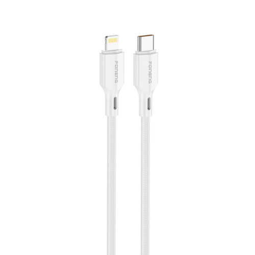 FONENG Kabel XS11 USB-C - Lightning PD 30W 1M Weiß