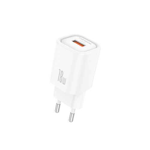 FONENG ładowarka sieciowa EU68 18W 1xUSB QC3.0 + kabel USB-C Biały