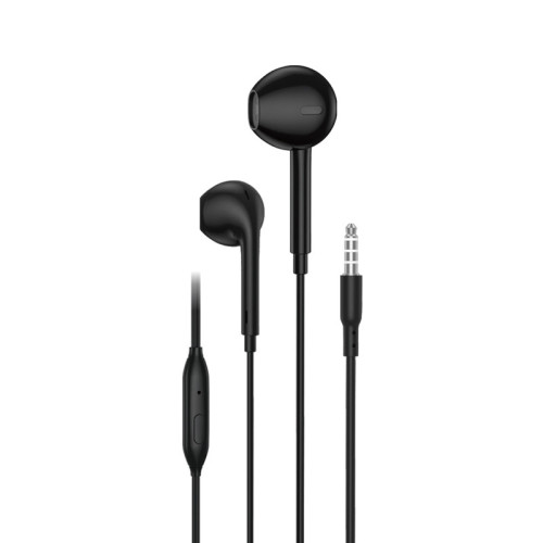 FONENG słuchawki przewodowe EP100 JACK 3.5MM z mikrofonem 1.2M Czarny
