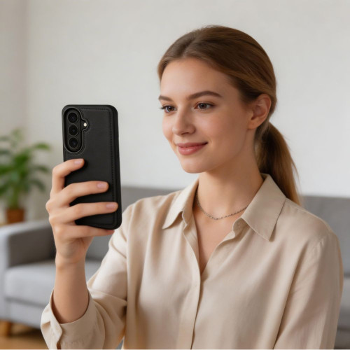 Tech-Protect Wallet MagSafe Case for Samsung Galaxy S26 Matte Black