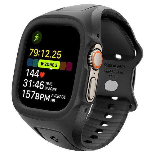 Spigen Liquid Air Pro Case for Apple Watch Ultra 1 / 2 / 3 49mm Black