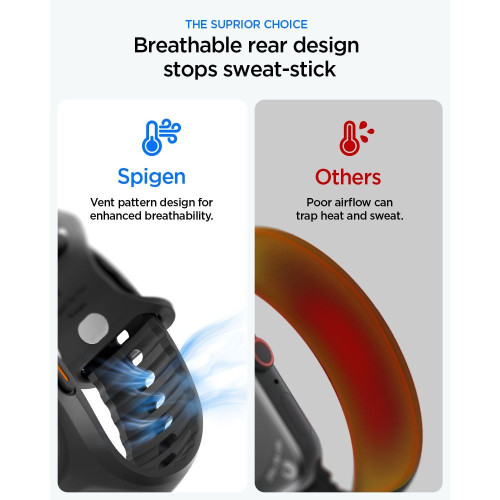 Spigen Liquid Air Pro Case for Apple Watch Ultra 1 / 2 / 3 49mm Black